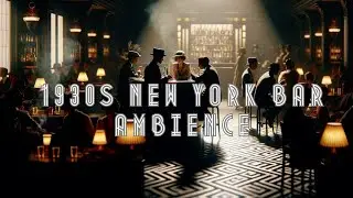 1930s New York Bar Ambience &ndash; Vintage Jazz, Soft Chatter & Clinking Glasses