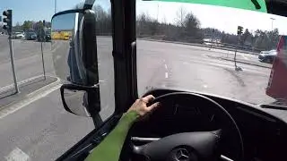 Relaxing Truck + Trailer Drive (POV), Mercedes Actros 2541 V6 Engine Sound