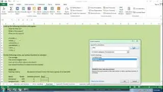 Excel Functions and Formulas - Practice Exercises