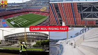 Camp Nou Is Changing Fast! 😱 Third Tier, Slats & Parking Ramp Completed | December Update