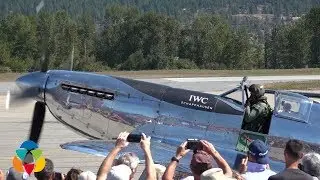 1943 fighter plane at Kelowna Flying Club