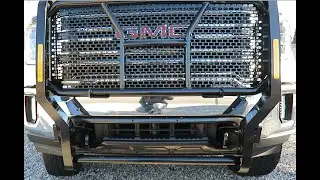 2022 Sierra 2500hd Black Horse Rugged Grill Guard install
