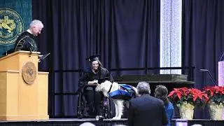 Golden retriever gets honorary diploma from Clarkson University; is very good boy