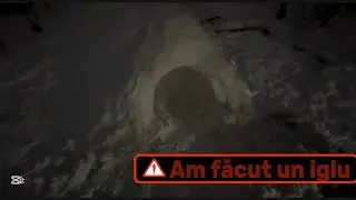 Am construit un igluu &icirc;n curte