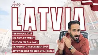 🇱🇻 Latvia Study Visa 2025 | Free Apply | No IELTS | Full Process & Eligibility Explained