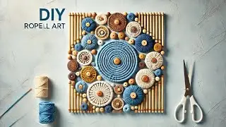 DIY Wall Art Using Cardboard & Rope | Beautiful Home Decor Craft | Easy Step-by-Step Tutorial&rdquo;