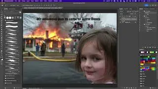 1.2 Meme Creation Photoshop Pt 1 (Let's start with the Text Tool and choose a Font)