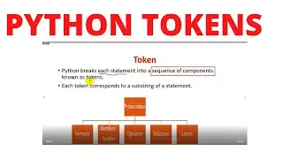 Python Fundamentals TOKEN | KEYWORDS | IDENTIFIERS | LITERALS | CBSE CLASS - XI | Lecture -03