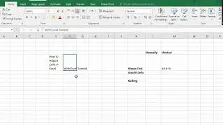How to Wrap Text and Auto fit in Excel !