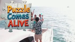 Sail Away Friends Sun and Endless Blue Horizons Puzzle Comes to Life