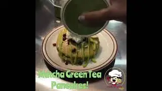 BabyStacks Cafe: Matcha Green Tea Pancakes
