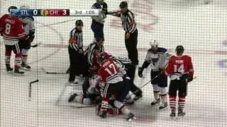 Hjalmarsson takes out Rattie with open ice head shot