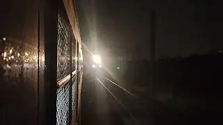 Churchgate Fast local 100kmph vs 110 kmph Wap 4  Crossing