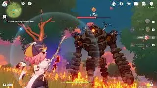 Genshin Impact gameplay no commentary | AR35 | farming character EXP materials