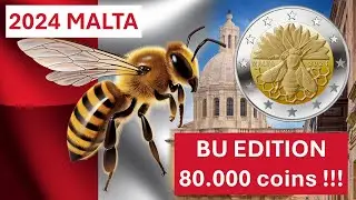 PRESENTATION 2&euro; 2024 MALTA - BU EDITION ONLY 80.000 COIN CARD !!! #honeybee
