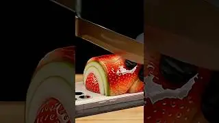 Cutting Fruit cake 🍰 ASMR| Citrus#aiasmr#relaxing #glassfruit #satisfying #glasscutting