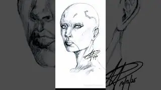 Asajj #assassin #sith #starwars #disney #theforce #art #drawing #sketch #portrait