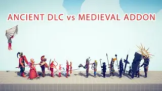 ANCIENT DLC Team vs MEDIEVAL ADDON Team - Totally Accurate Battle Simulator TABS