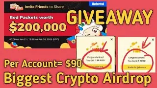 Biggest Instant Crypto Offer for All 🤑 Per Account =$90 Binance Crypto Box Offer 🚨GIVEAWAY ALERT🚨