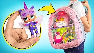 🎒Let&rsquo;s Turn Old Backpack Into Wonderful Dollhouse!🏠| COOL DIY🌈 by Slick Slime Sam's Maker World