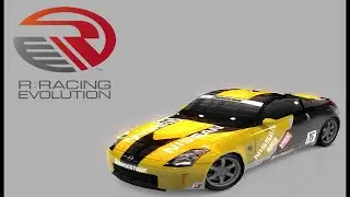 R: Racing Evolution - Black & Yellow Nissan 350Z Drag Car