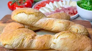5-Ingredient No-Knead Baguettes | Easy Homemade French Bread 🥖✨