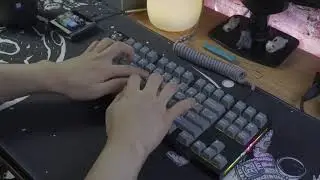 TriC 80 with lubed Gateron Inks Typing Sounds