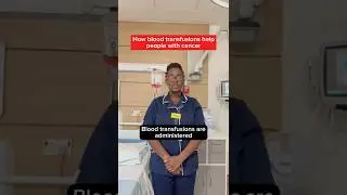 How blood transfusions help people with cancer - Keisha explains 🩸 #GiveBlood #Shorts