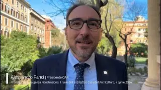 Alessandro Panci | Prevenzione Emergenza Ricostruzione: il ruolo dell&rsquo;architetto