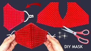 Very Easy New Style Simple Mask Idea! Diy Face Mask No Fog On Glasses Easy Pattern Sewing Tutorial |