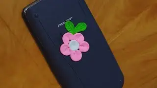 DIY CLAY ART WORK #part2 | clay flower| Decorating calculator with super clay 🌸🌱
