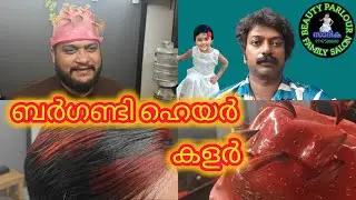 Step by Step Burgundy High Lighting Hair Colour | ബർഗണ്ടി ഹൈ ലൈറ്റിങ്  ചെയ്യാൻ പഠിച്ചാലോ 