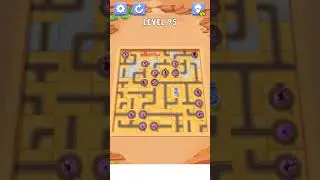 Water Connect Puzzle game New Update (#Level 95) - TOP GAMES FOR YOU! #shorts