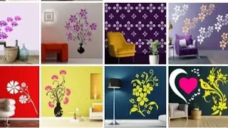 Flower wall paint design 2024||flower ideas for wall||wall painting design ideas...#TD Wall art