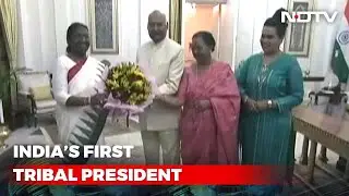 Droupadi Murmu Meets Outgoing President Ram Nath Kovind Ahead Of Oath