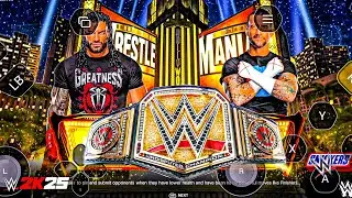 WWE2K25 ⚡CM PUNK ⚡ ACKNOWLEDGE FOR RONG 😱 THE TRIBLE CHIF⚡ ROMAN REIGNS