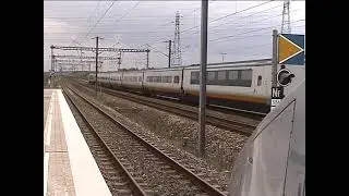 Passage d'un Eurostar &agrave; Frethun le 19 mai 2001