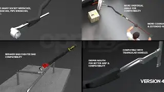 Breaker Bar or Cheater Bar or Torque Bar - Shipping Container Handle Leverage  - OPNBar Version 4