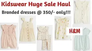 Kidswear Haul Malayalam |‼️MUST WATCH‼️|H&M Kidswear Huge Sale Haul | Baby Girl Dress haul #ajiohaul