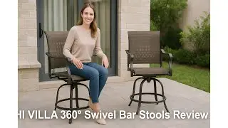 🪑 PHI VILLA 360&deg; Swivel Bar Stools Review 🪑