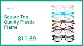 15% off for Eyekeeper 5 Pack Large Reading Glasses - Square Readers for Men Women Reading