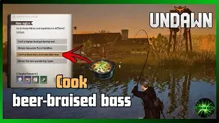 Undawn Adventure Guide catch a black bass and cook beer braised bass