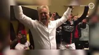 Marcel Boekhoorn juicht mee in kleedkamer