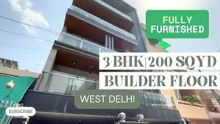 Ultra Luxury 3 BHK Builder Floor in Vikaspuri | Fully Furnished | West Delhi Prime Location