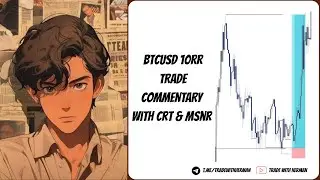 How I Caught 10RR Trade on BTC with MSNR and  CRT Stategy