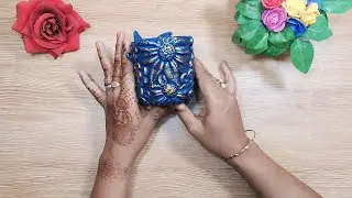 **DIY Clay Art on Broken Glass or Cup | Clay Art for Beginners**