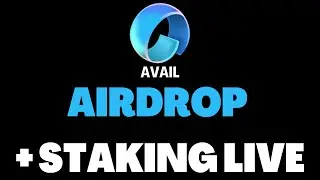 Avail Airdrop ➡️ Tokens Now On Your Wallet + Staking Live 🪂📈