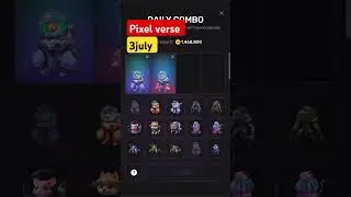 pixel verse daily combo 3july || pixel verse today combo 3july || pixel verse 3july combo 💯✅💸