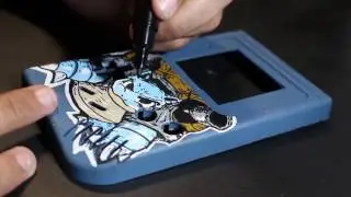 Custom Painted Gameboy - BLASTOISE (Pokémon Blue Edition)