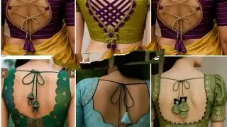 new dijain bulauj bnane ka aasan trika piche ke side #blouse #blousedesign #fashion #sad